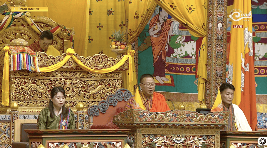 His Majesty The King graces opening of fifth session of fourth parliament